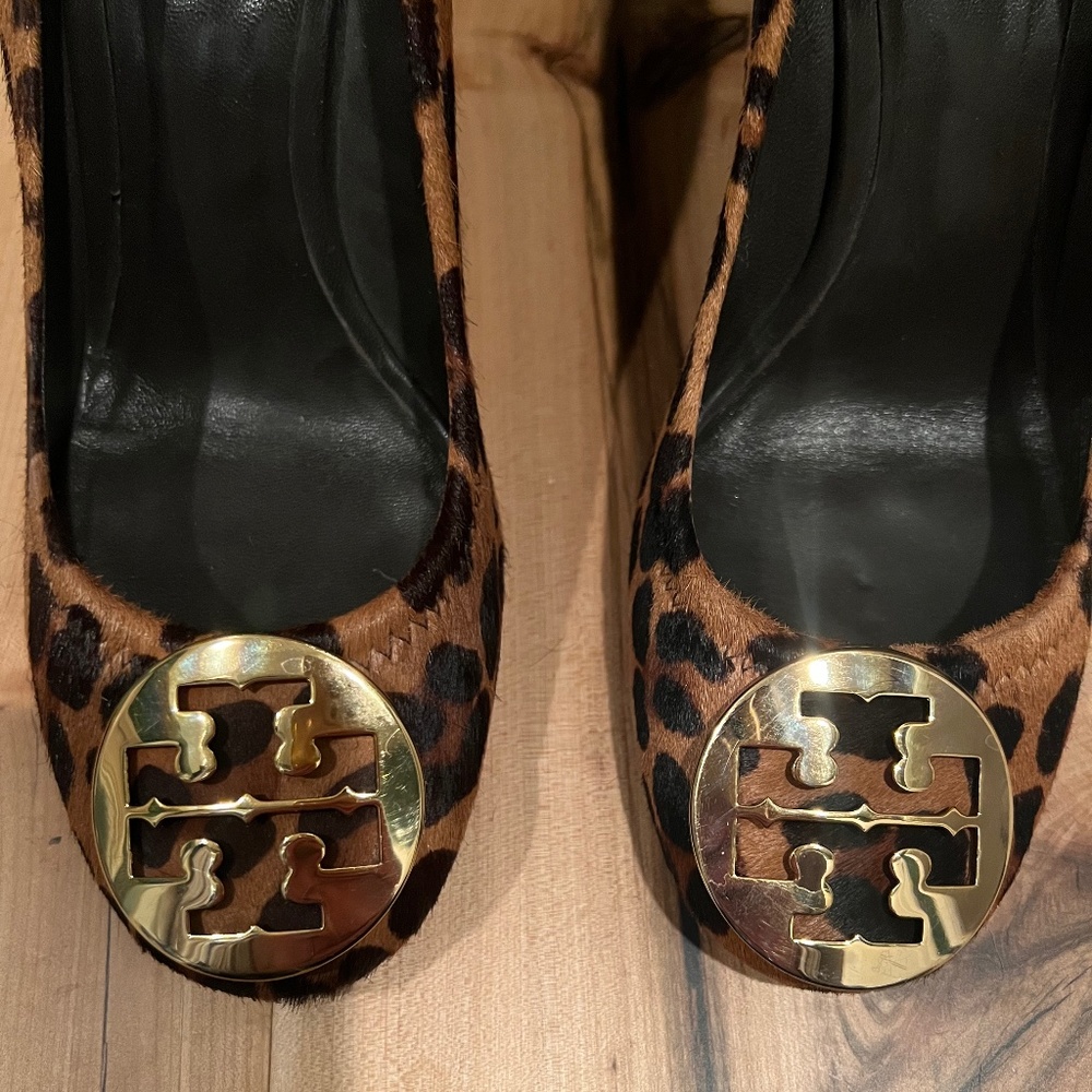 Tory Burch Leopard Wedge Heels